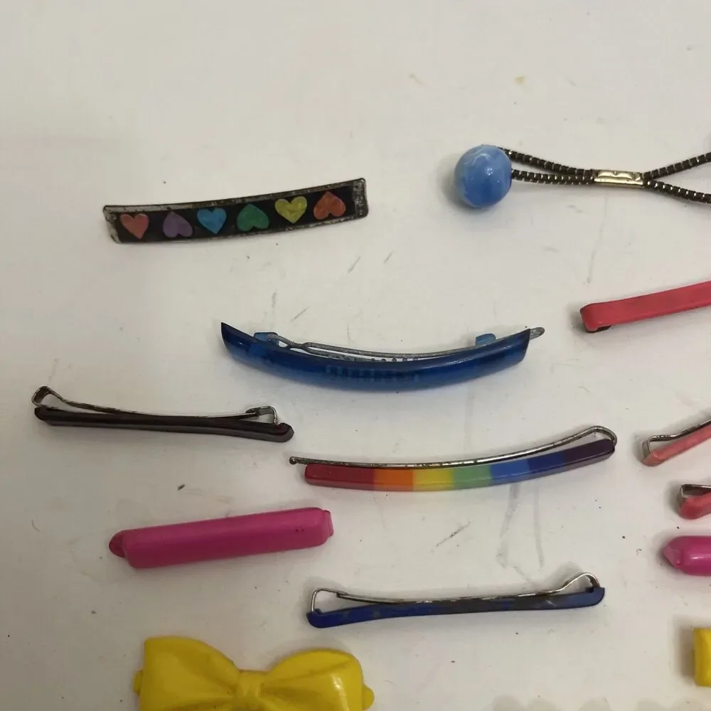 Vtg 1980's Hair Clip GOODY Hair Twin Bead Ponytail Holder 29 Pieces Mixed Lot